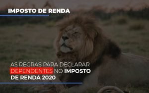 As Regras Para Declarar Dependentes No Imposto De Renda 2020 Notícias E Artigos Contábeis Em Minas Gerais | Contabilidade Araujo - Contabilidade em Januária - MG | Andrada Araujo Contabilidade